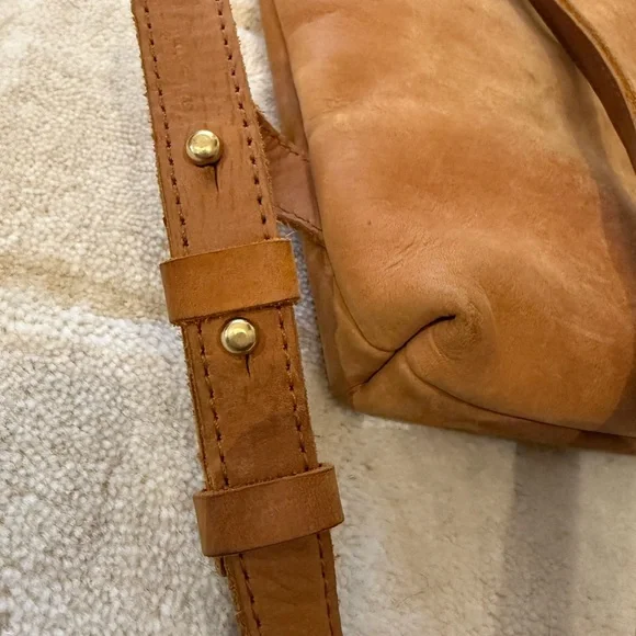Parker Clay Tan Mirimar Leather Backpack!! - Picture 3 of 7